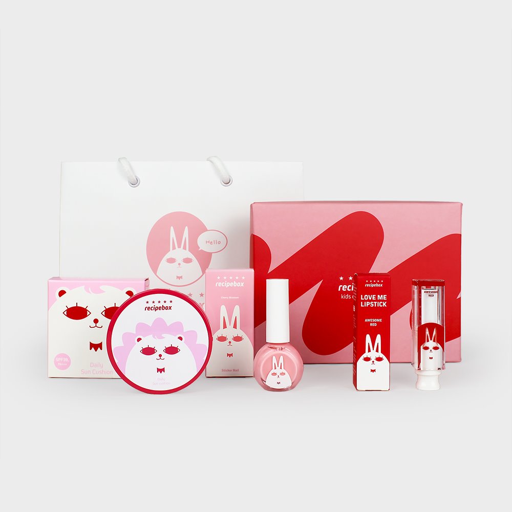 [선물세트] 레시피박스 어린이 화장품 체리블라썸 선물세트 B