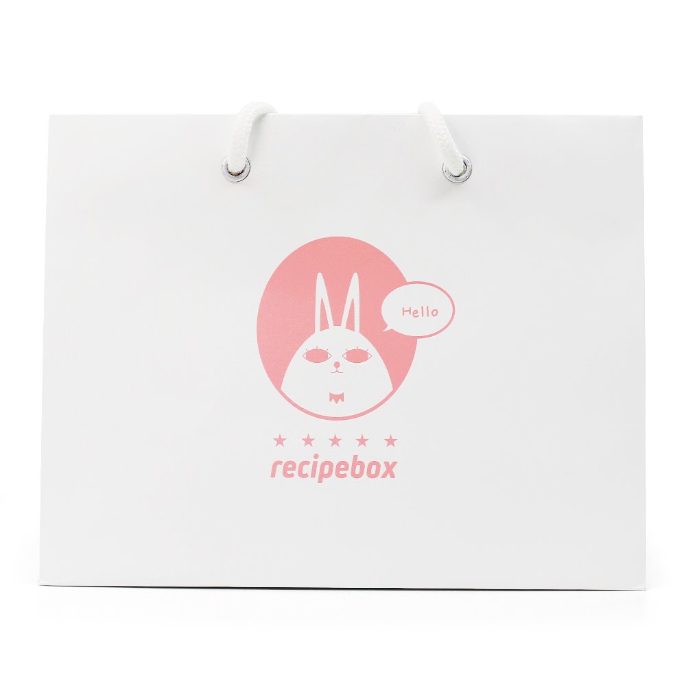 레시피박스 어린이 화장품 선물용 쇼핑백 소형